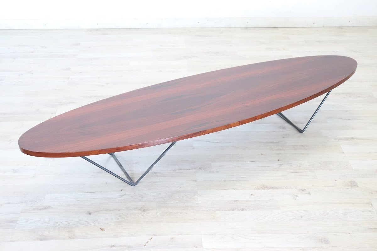 Longue Table Basse Ovale, 1960s-photo-1