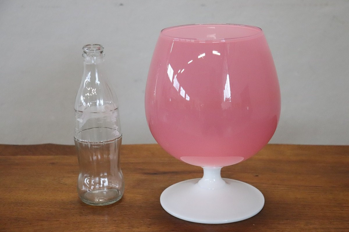 Italian Vase In Pink Murano Art Glass, 1960s-photo-2