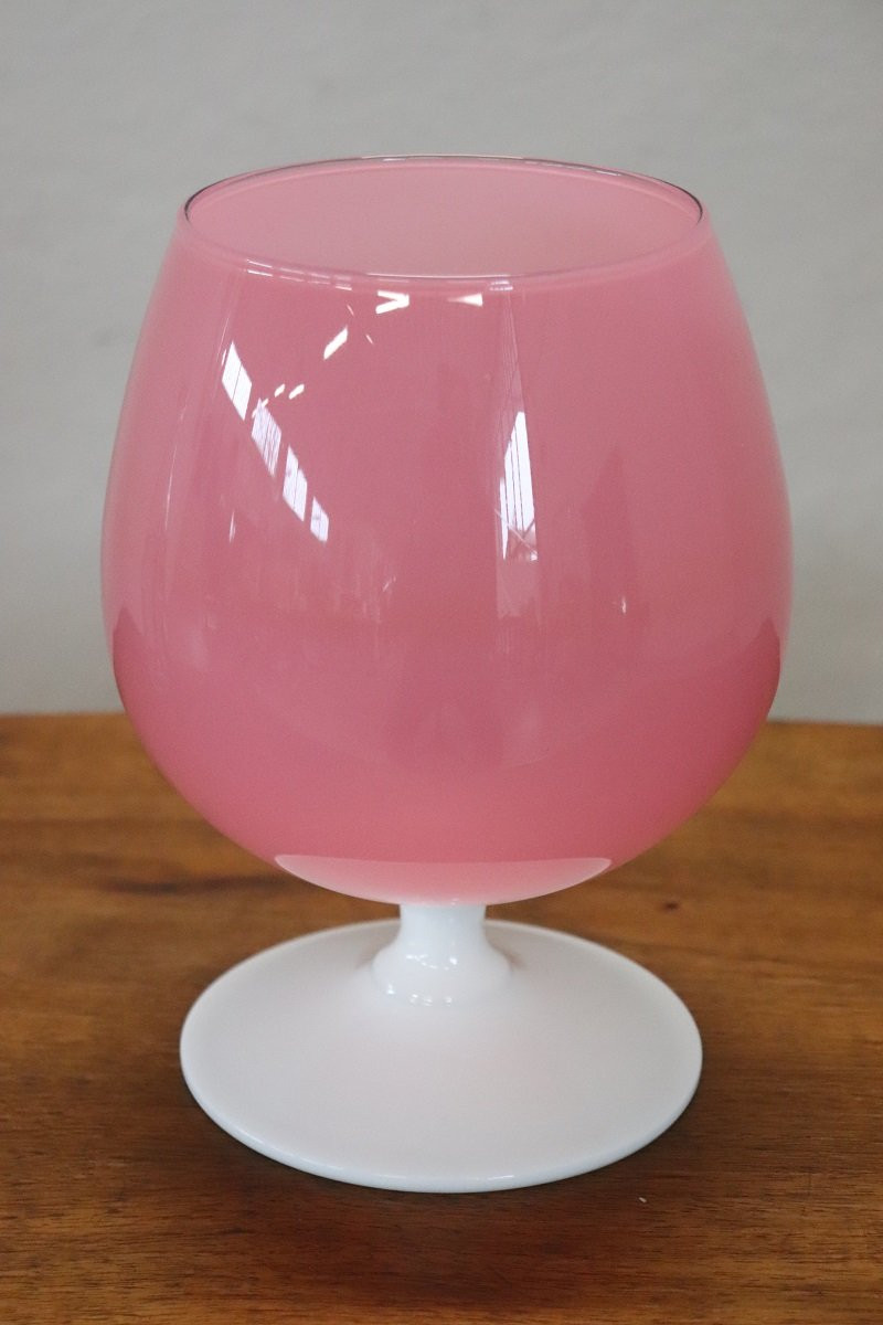 Italian Vase In Pink Murano Art Glass, 1960s-photo-2