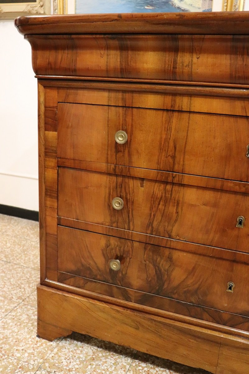 Antique Chest Of Drawers In Walnut-photo-2