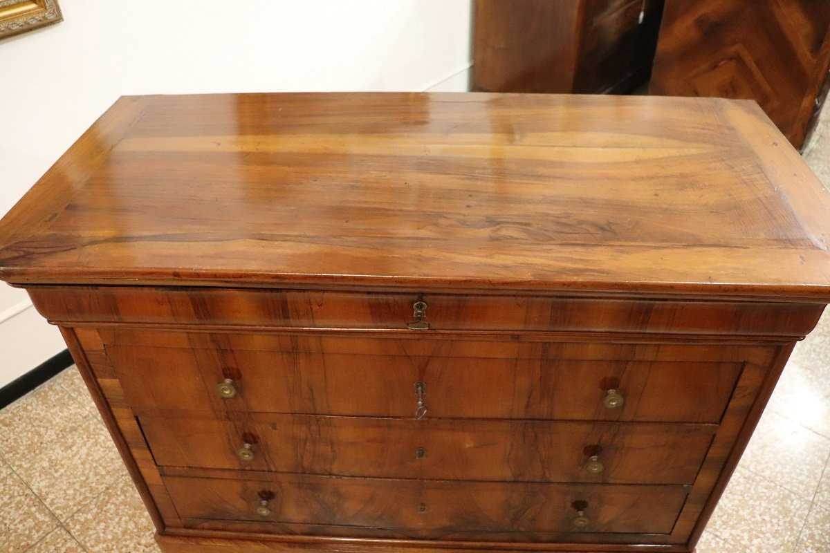 Antique Chest Of Drawers In Walnut-photo-5