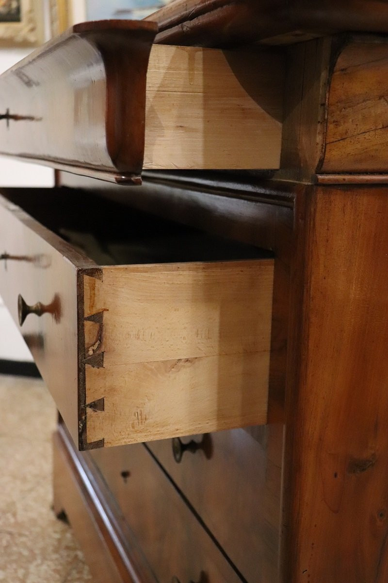 Antique Chest Of Drawers In Walnut-photo-6