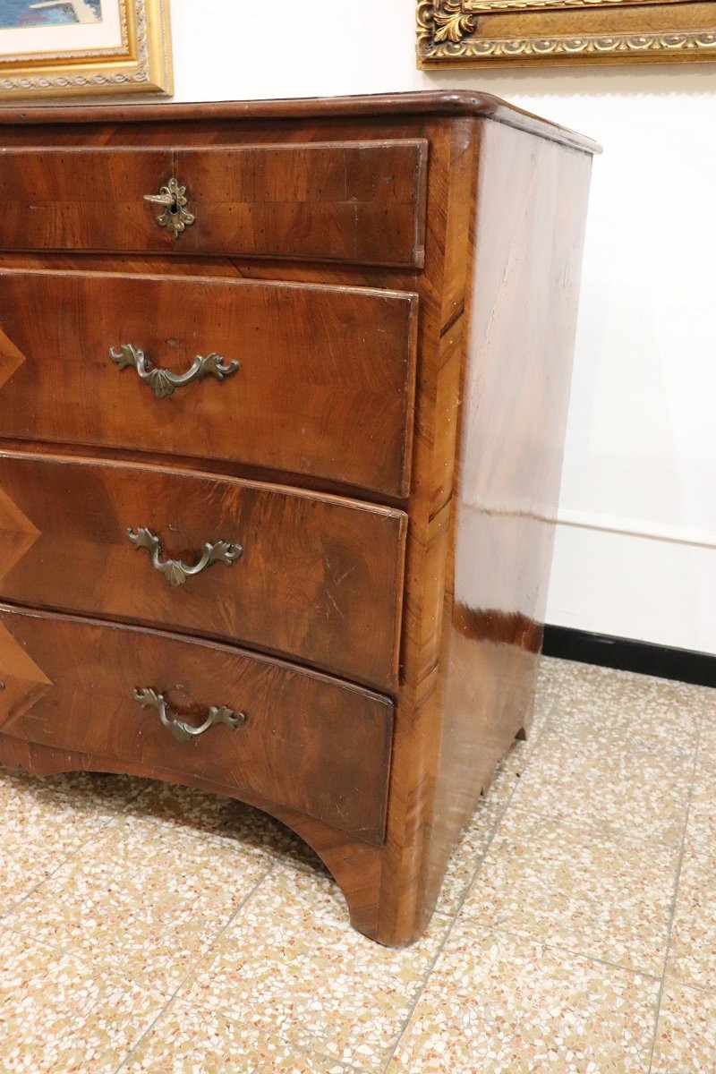Antique Chest Of Drawers In Walnut, 18th Century-photo-1