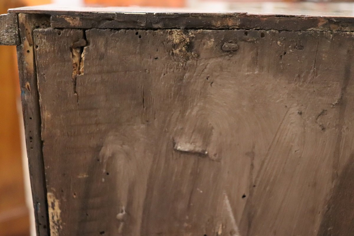 Antique Chest Of Drawers In Walnut, 18th Century-photo-5