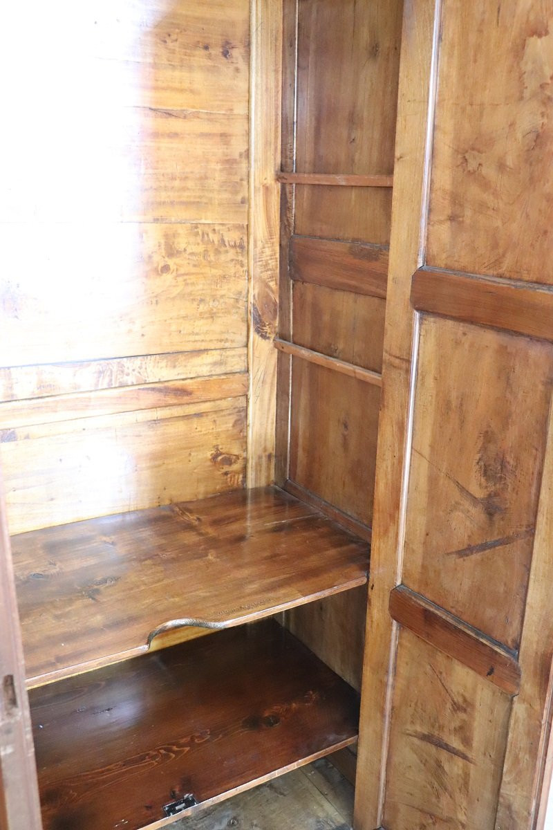 Large19th Century 4 Doors Antique Wardrobe In Walnut-photo-3