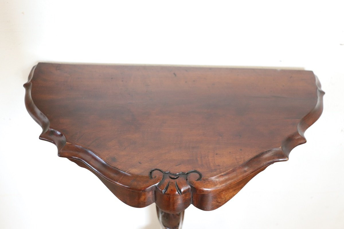 Early 20th Century Pedestal Table In Walnut-photo-5