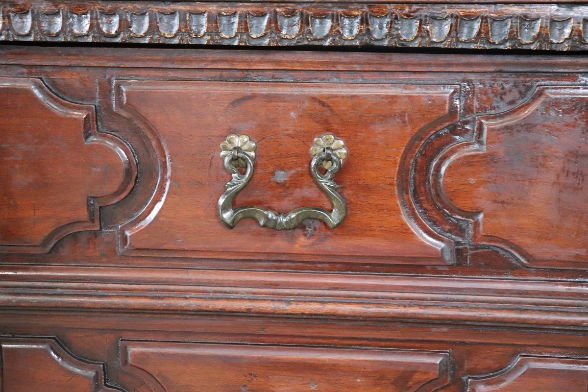 Table de Chevet en Noyer, XVIIIe siècle-photo-1