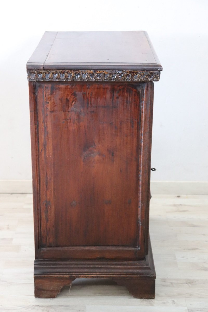 Table de Chevet en Noyer, XVIIIe siècle-photo-5