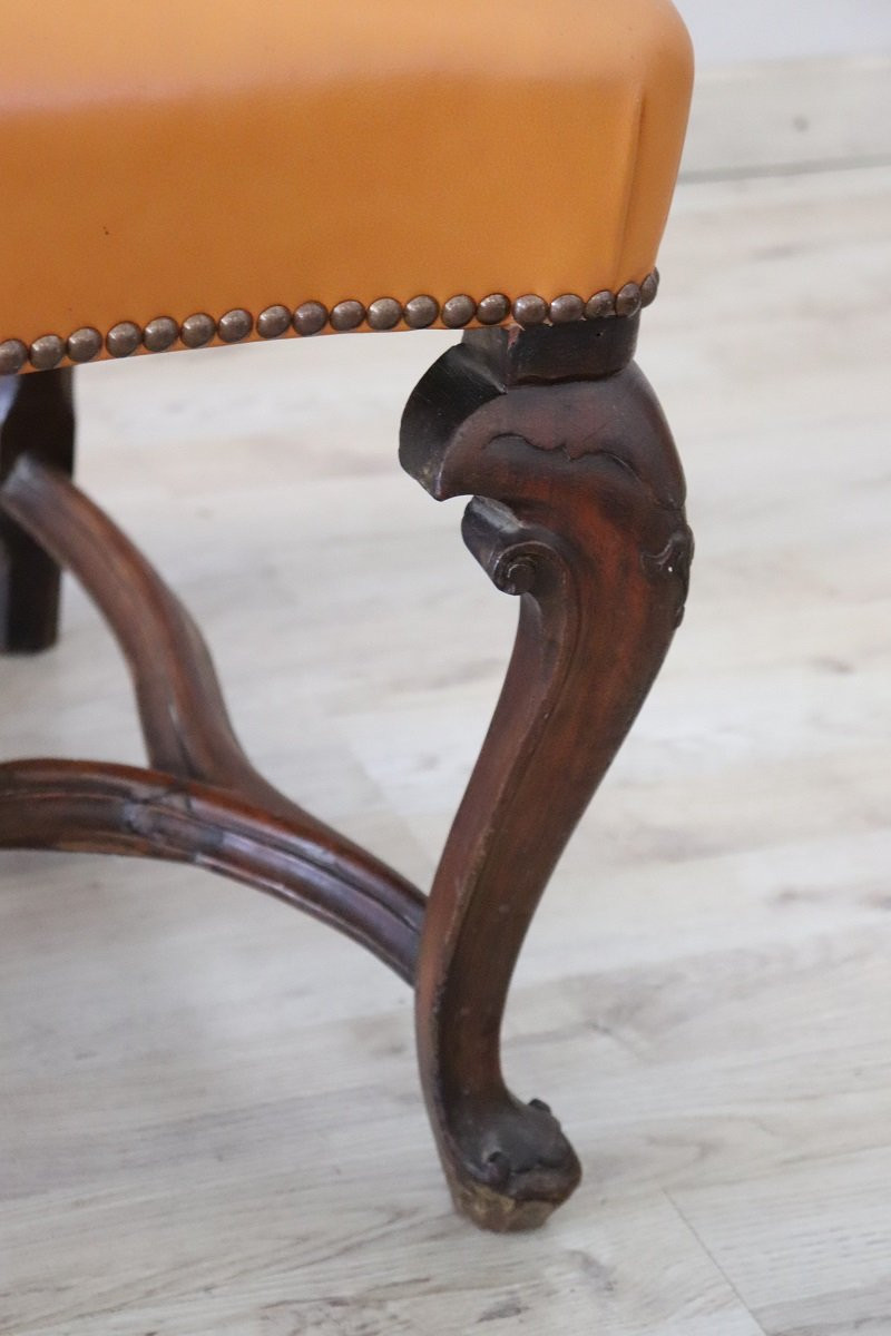 Fauteuil en Noyer, fin du 19ème Siècle-photo-6