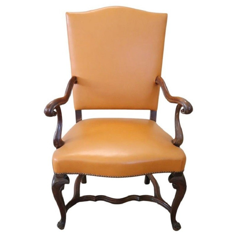 Fauteuil en Noyer, fin du 19ème Siècle