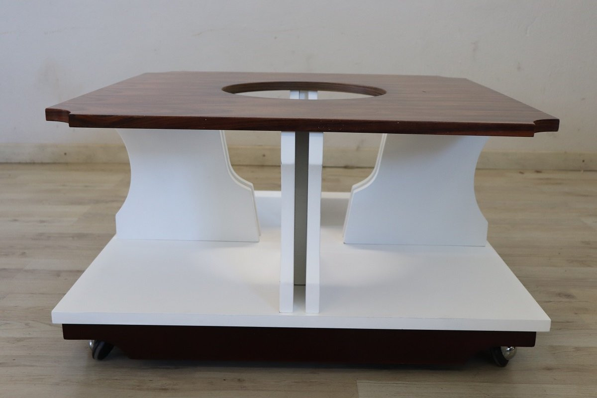 Vintage Square Coffee Table, 1970s-photo-4