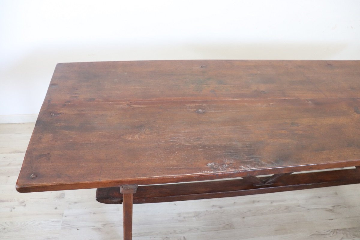 majestueuse table ancienne en bois de chêne-photo-4