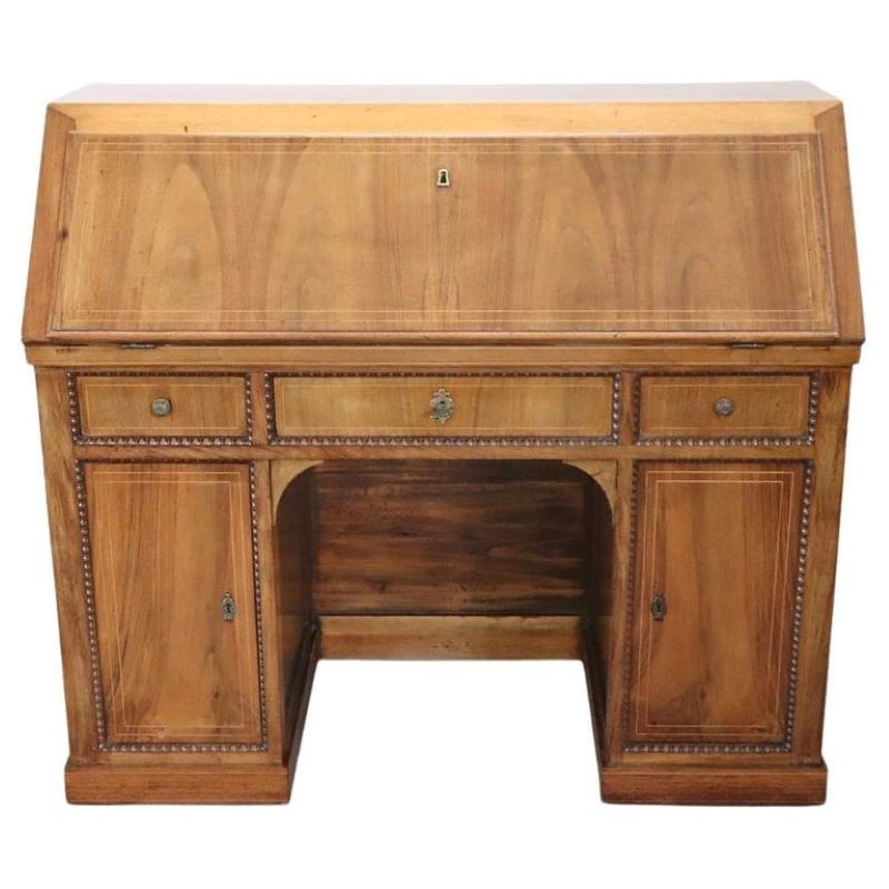 Bureau ancien en noyer, Italie 19ème siècle PRIX SPÉCIAL PROANTIC