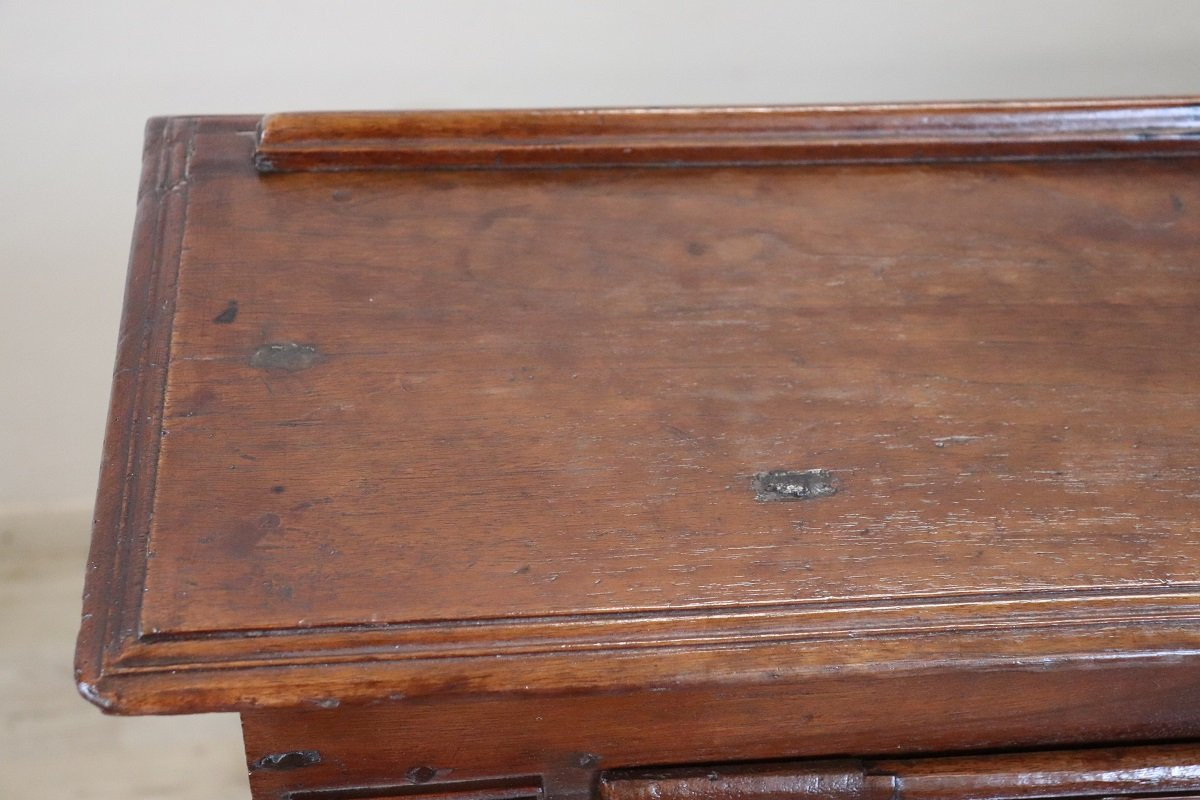Antique Kneeler In Walnut, Italy 18th Century-photo-3