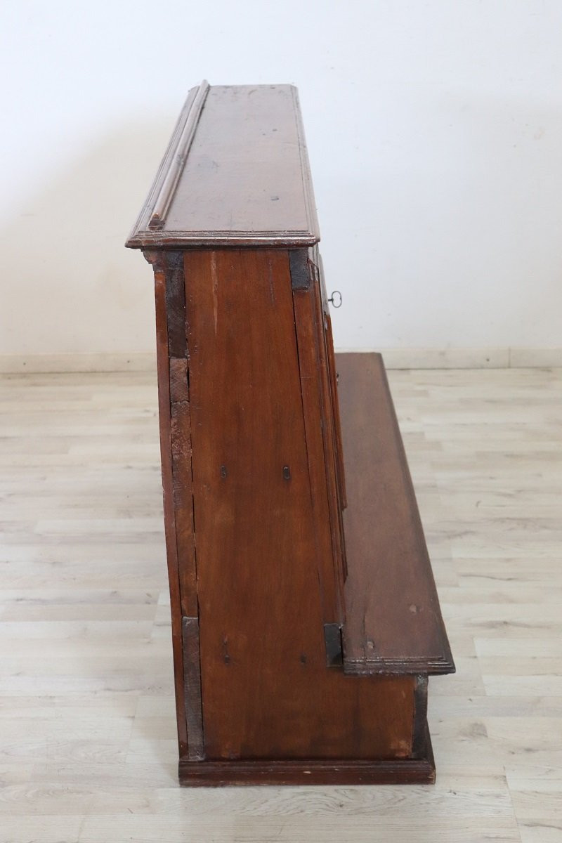 Antique Kneeler In Walnut, Italy 18th Century-photo-6