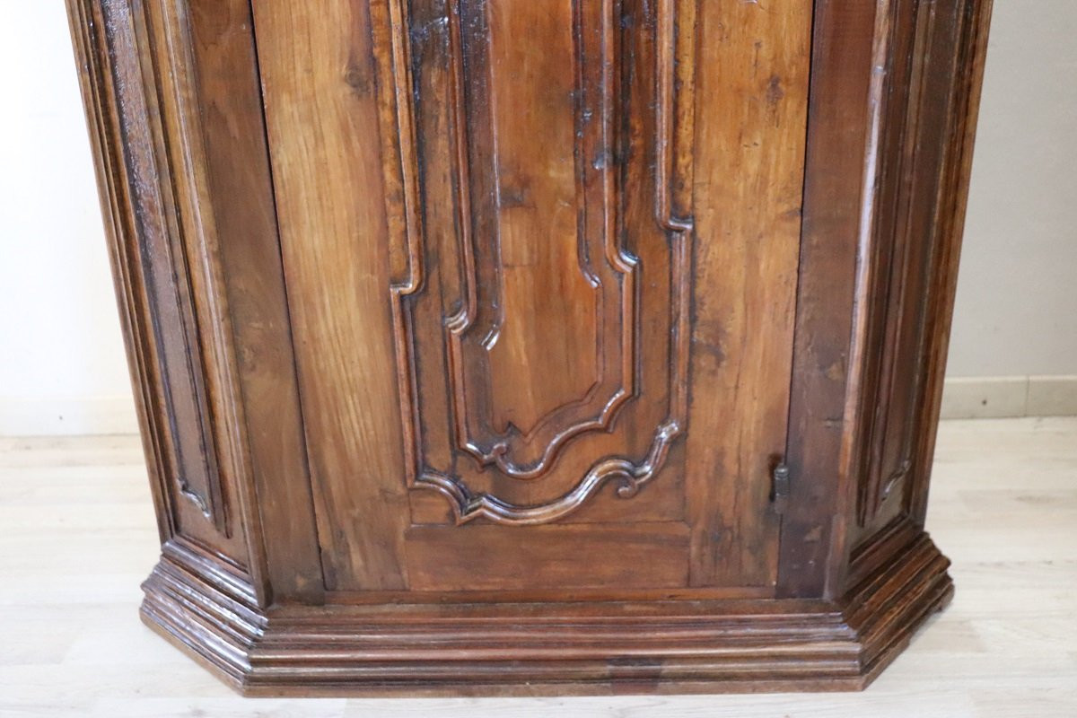 Paire de meubles d'angle anciens, Italie 17ème siècle RESTAURÉ-photo-4