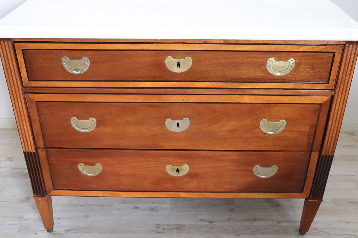 Commode ancienne, Italie fin du 18ème siècle-photo-2