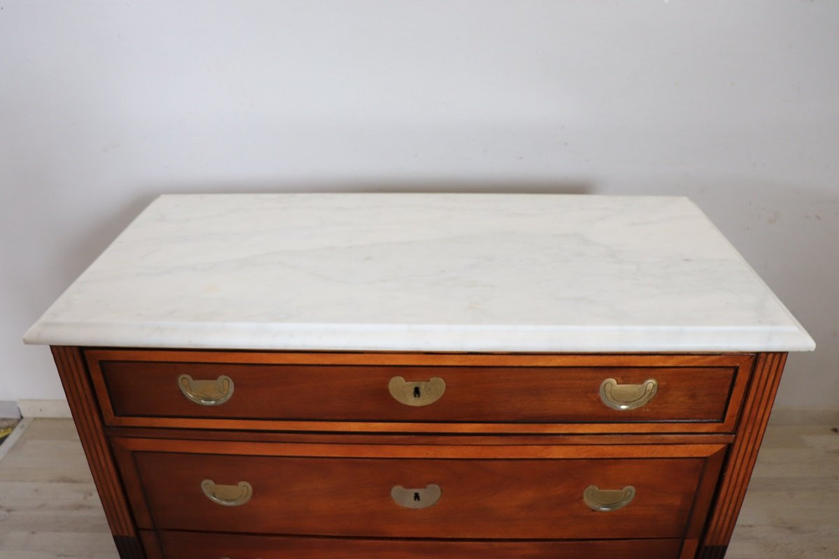 Commode ancienne, Italie fin du 18ème siècle-photo-4