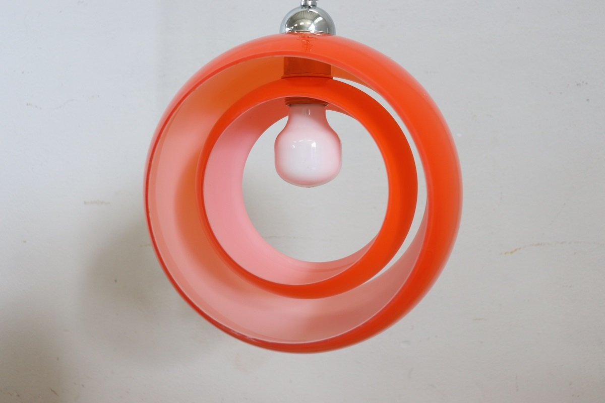 Pendant Lamp In Murano Glass By Carlo Nason For Mazzega, 1960s-photo-7