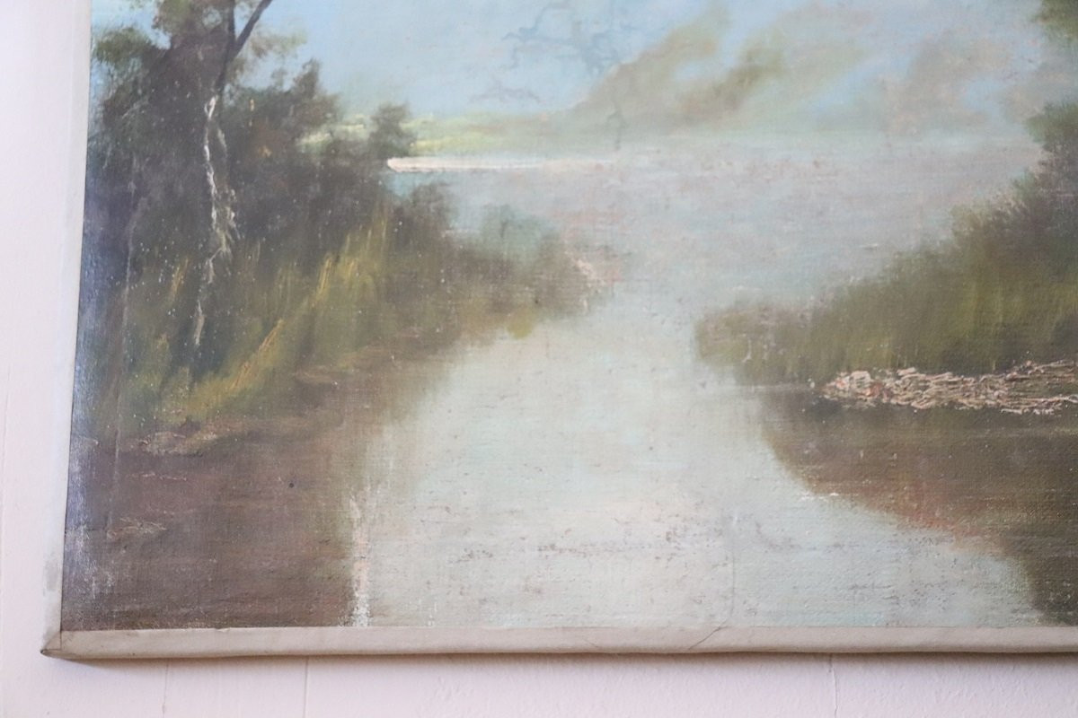 peinture à l'huile sur toile, XIXe siècle-photo-3
