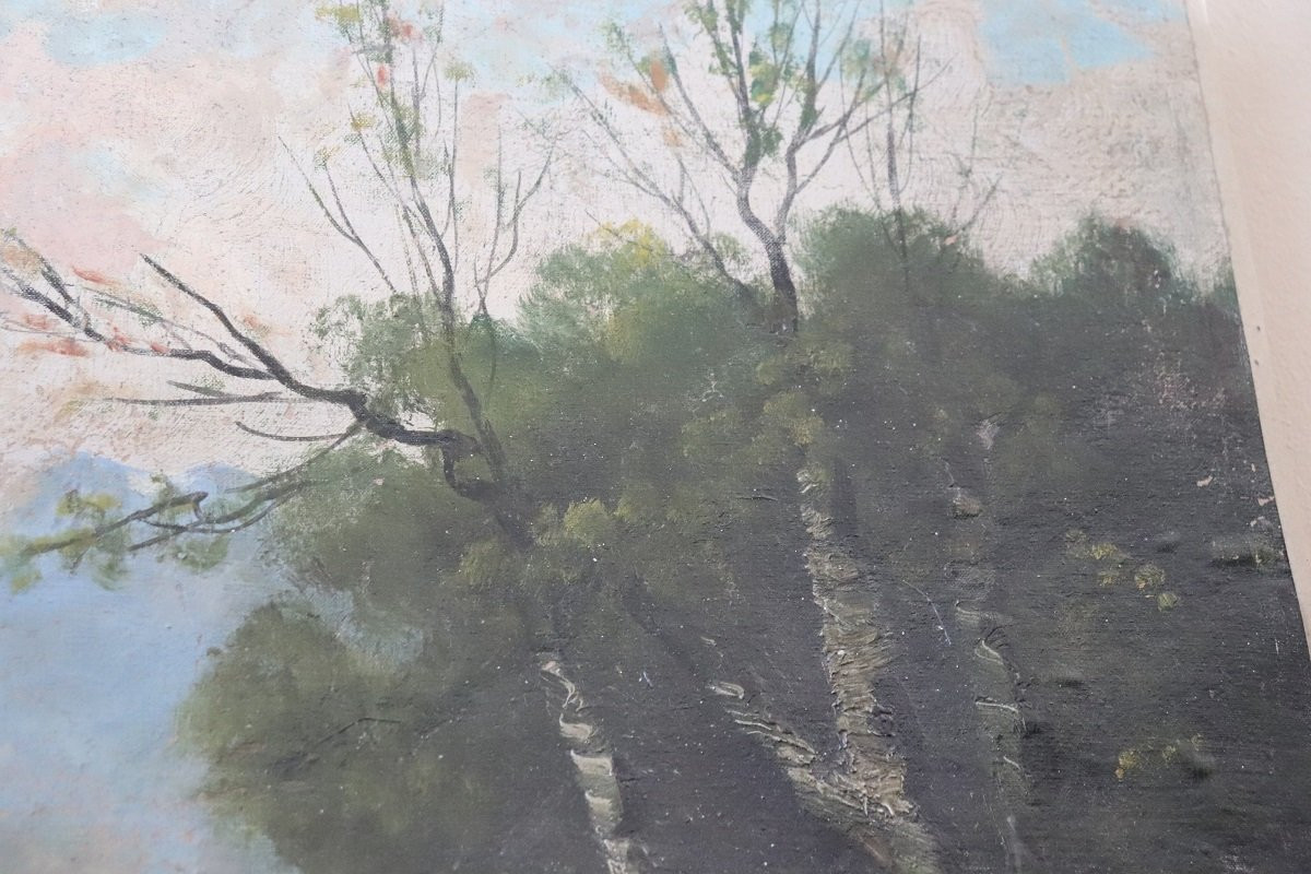 peinture à l'huile sur toile, XIXe siècle-photo-2