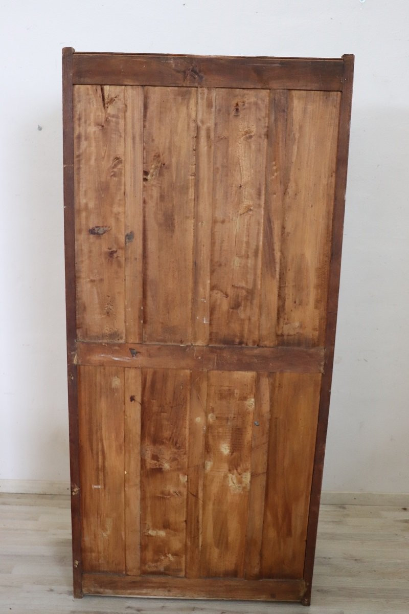 Filing Cabinet With 18 Drawers And Shutter Door In Oak Wood, Italy 1920s-photo-7