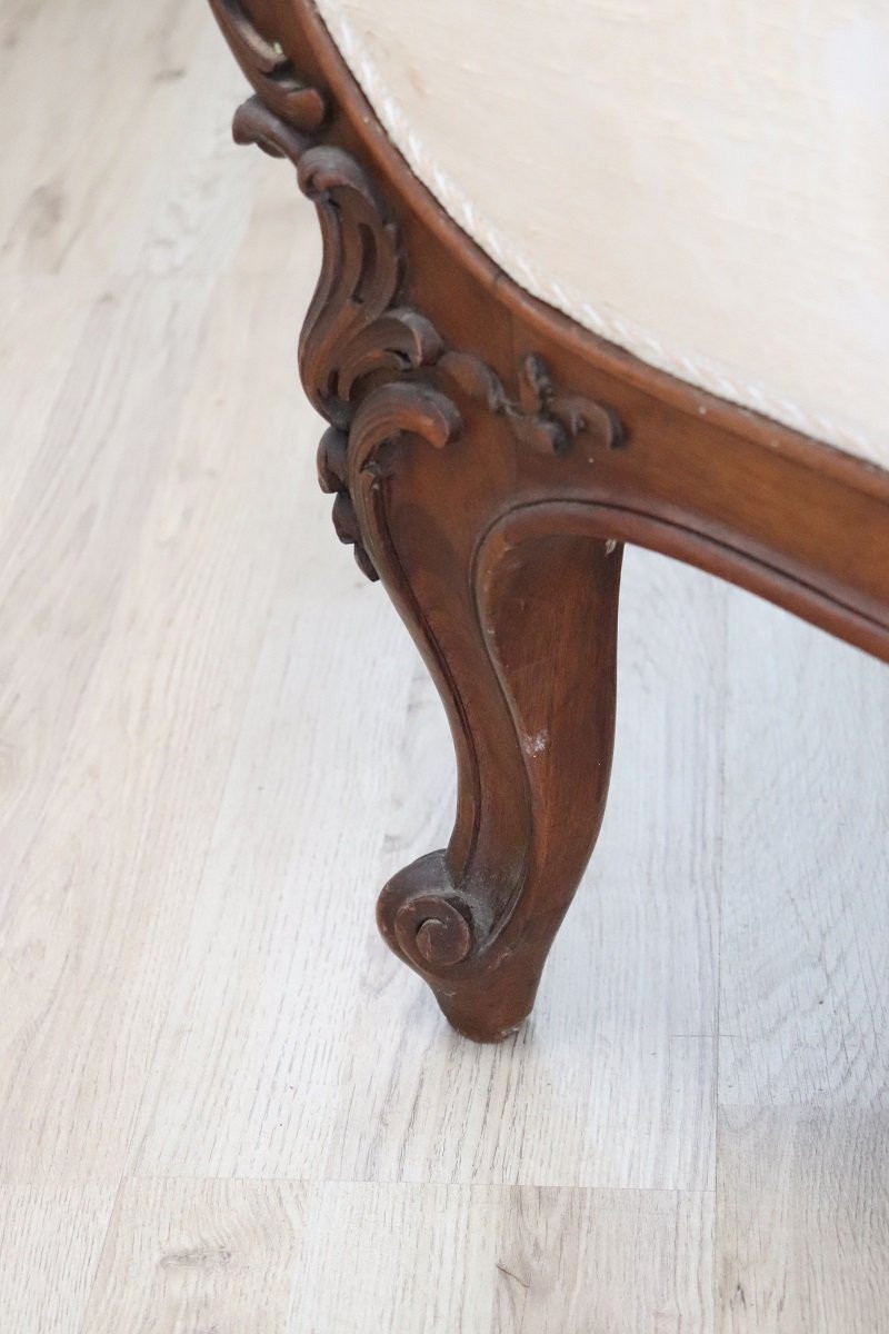 Antique Chaise Longue, Italy Late 19th Century-photo-1