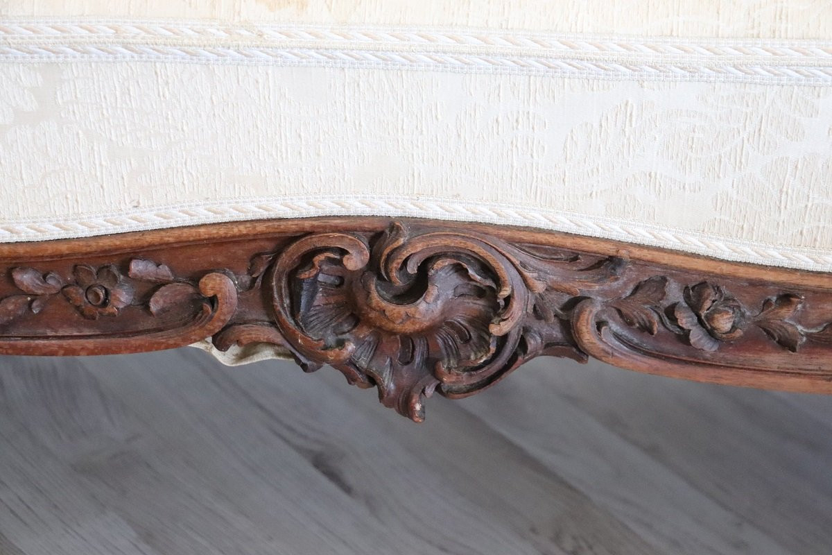 Antique Chaise Longue, Italy Late 19th Century-photo-2