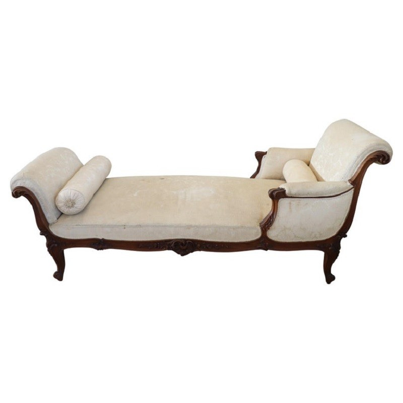 Antique Chaise Longue, Italy Late 19th Century