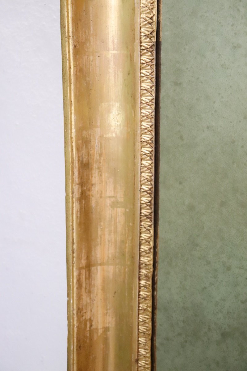 Antique Wall Mirror In Gilt Wood, 1800s-photo-1