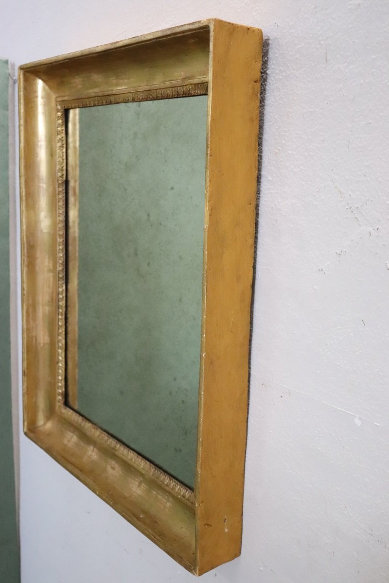 Antique Wall Mirror In Gilt Wood, 1800s-photo-5