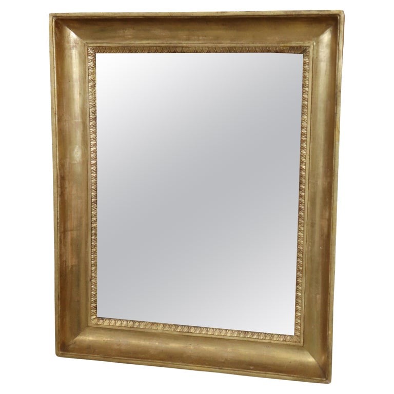 Antique Wall Mirror In Gilt Wood, 1800s