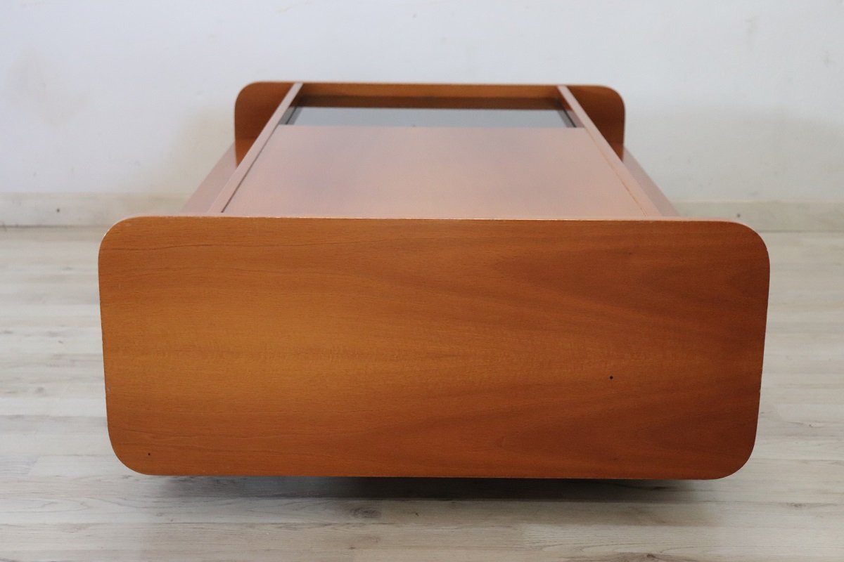 Coffee Table With Bar Compartment, Italy 1970s-photo-3