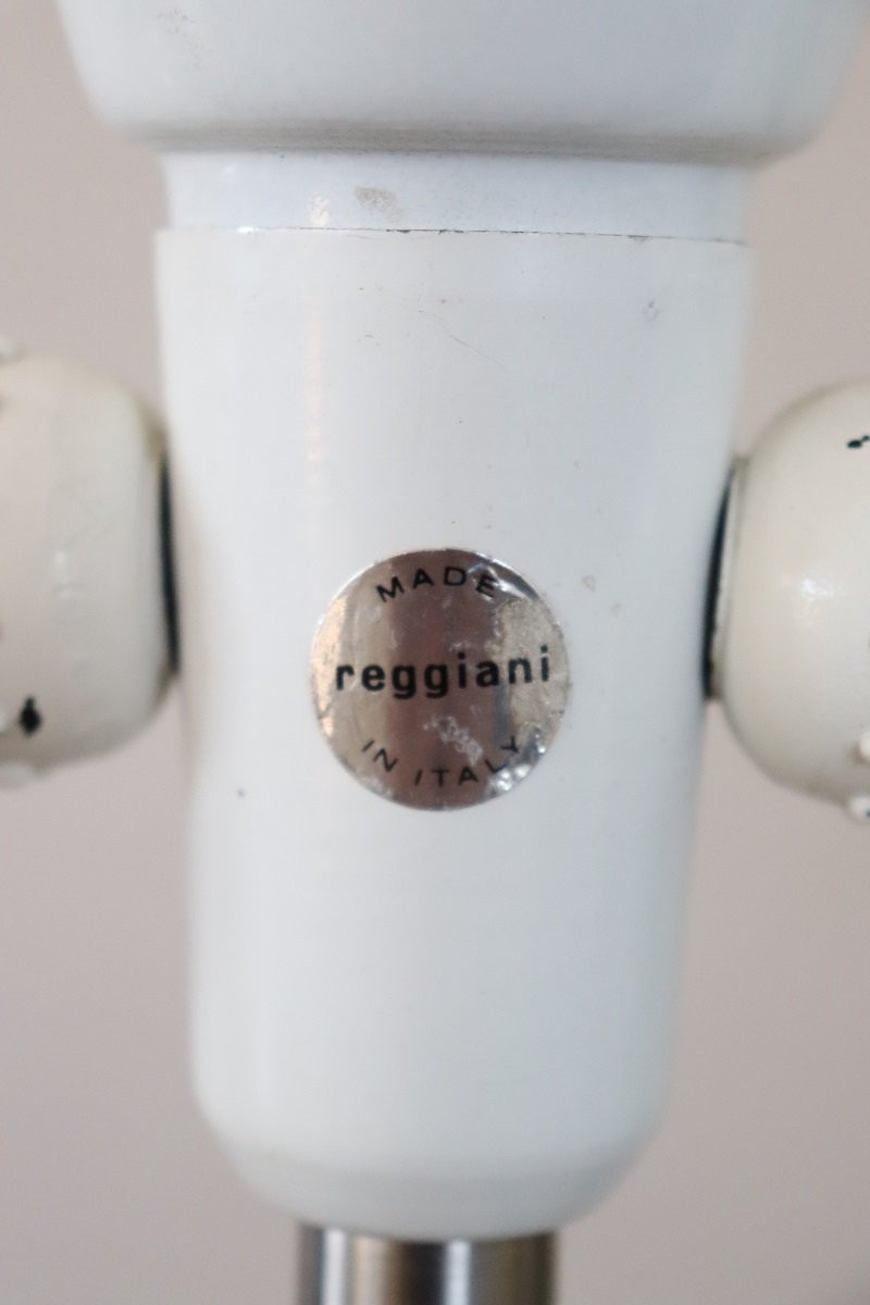 Large Table Lamp In Satin-chrome Steel By Goffredo Reggiani, Italy 1970s-photo-4