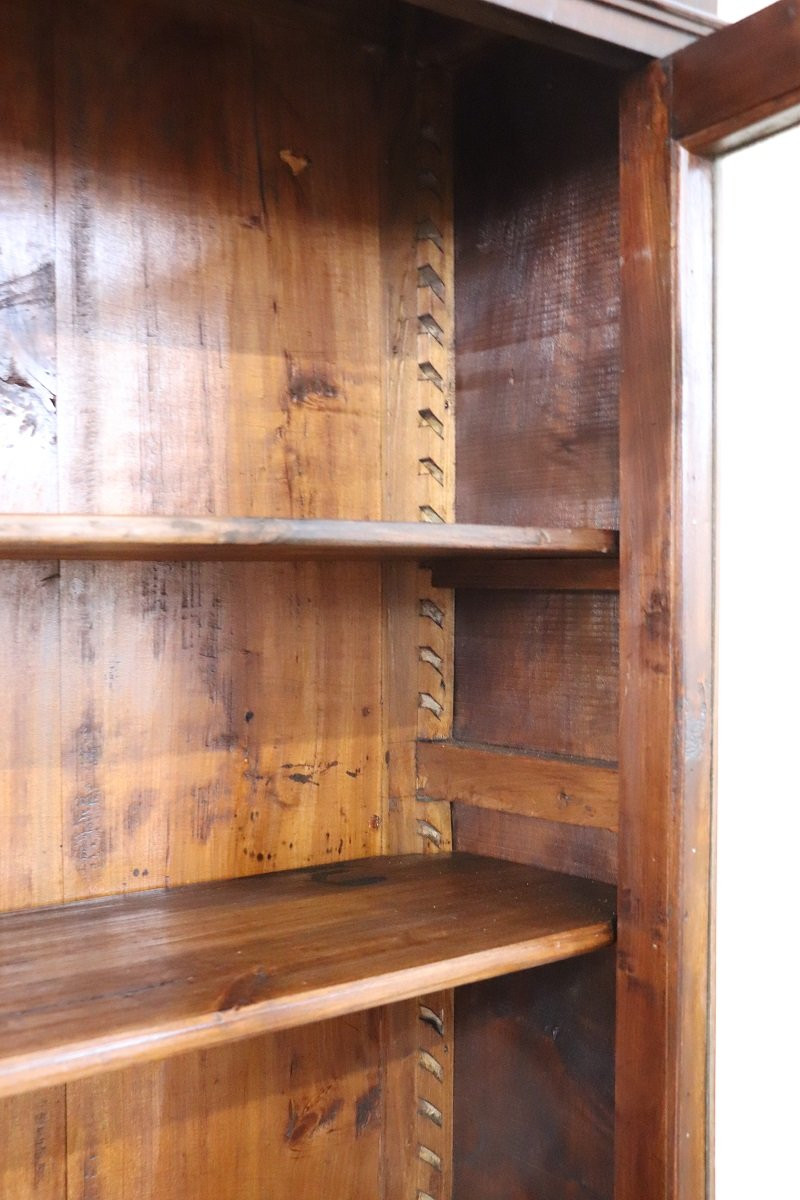 Buffet ancien en placage de noyer, Italie, XIXe siècle-photo-4