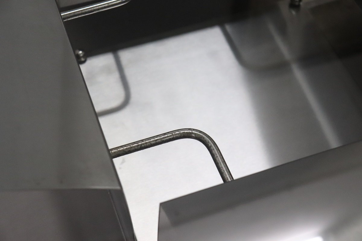 Table basse carrée en acier et verre, Italie, années 1970-photo-3