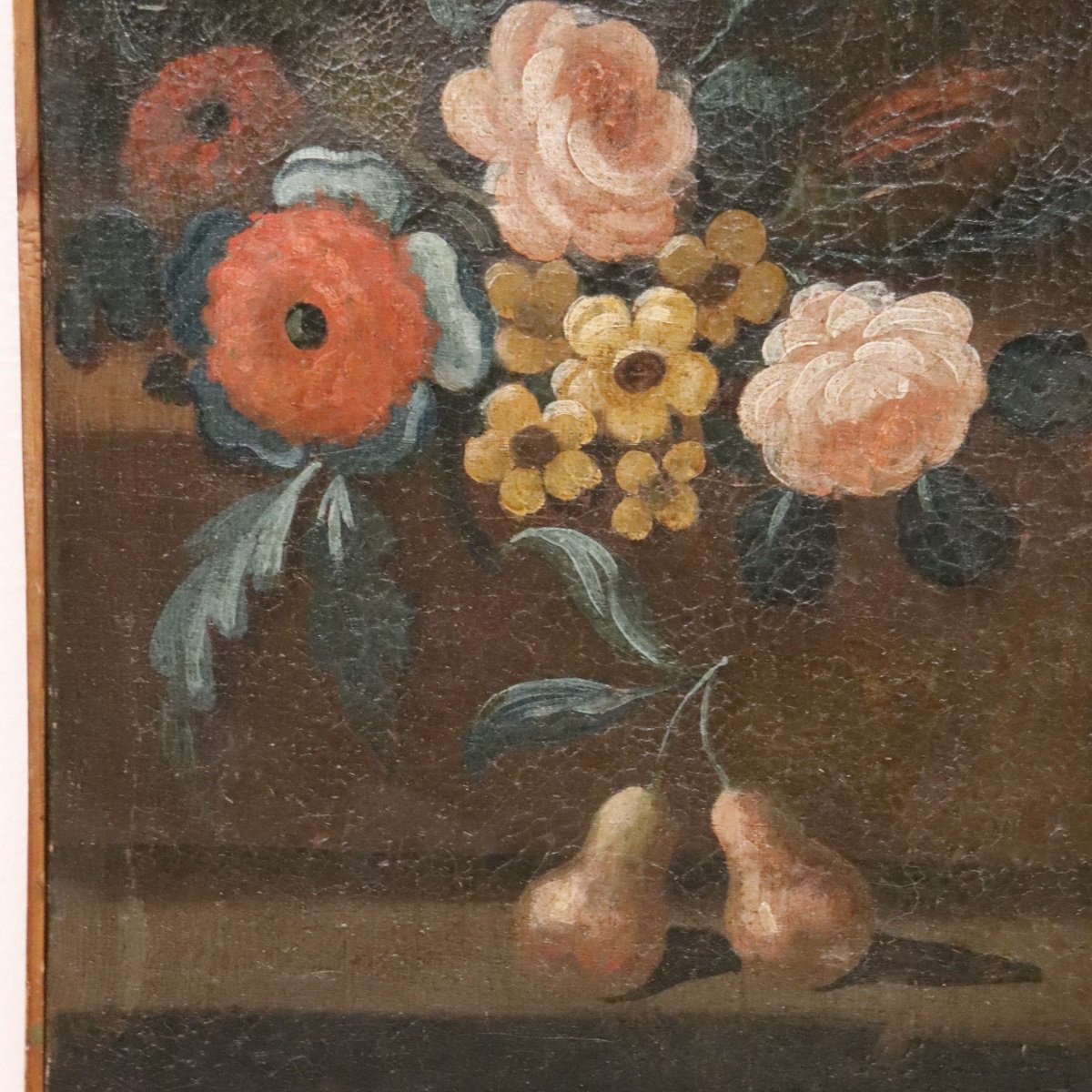 Oil Painting On Canvas, Still Life, Italy 18th Century-photo-3