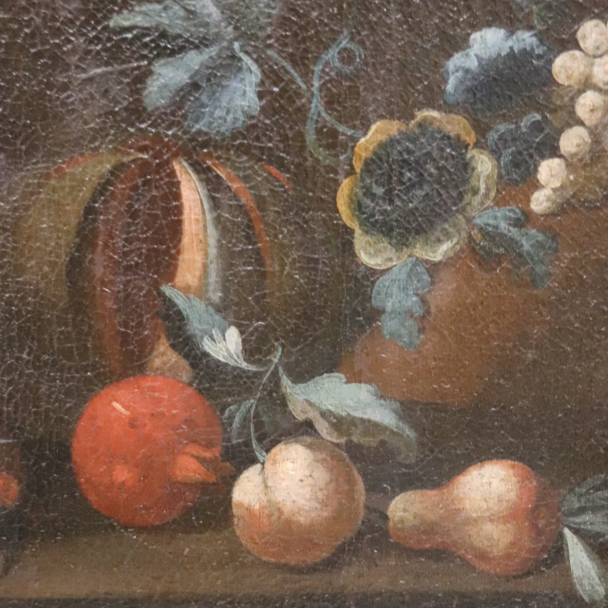 Oil Painting On Canvas, Still Life, Italy 18th Century-photo-1