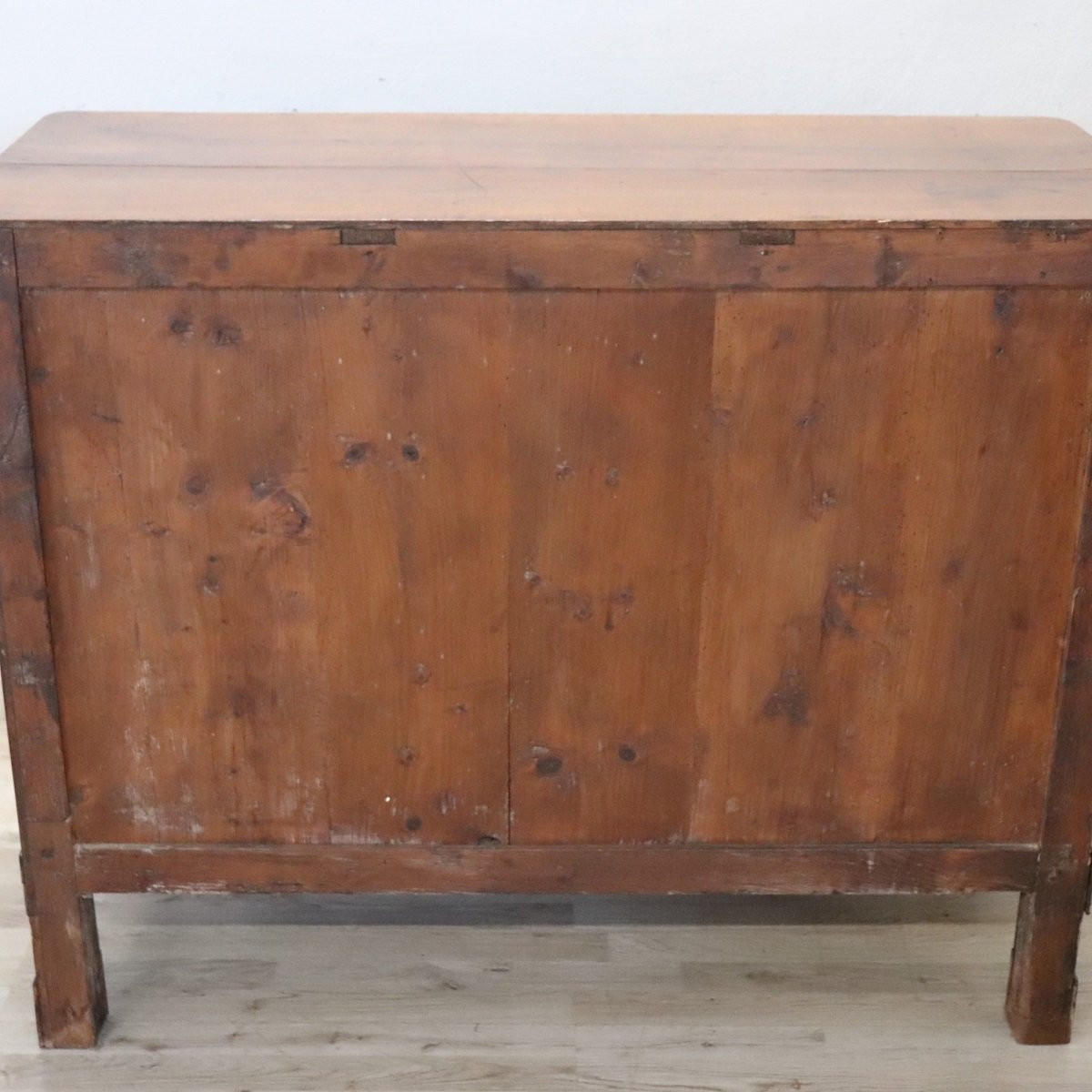 Commode ancienne en noyer massif, Italie, XIXe siècle-photo-8