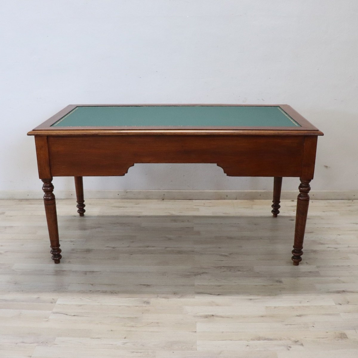 Bureau ancien en noyer, Italie, milieu du XIXe siècle, restauré-photo-6