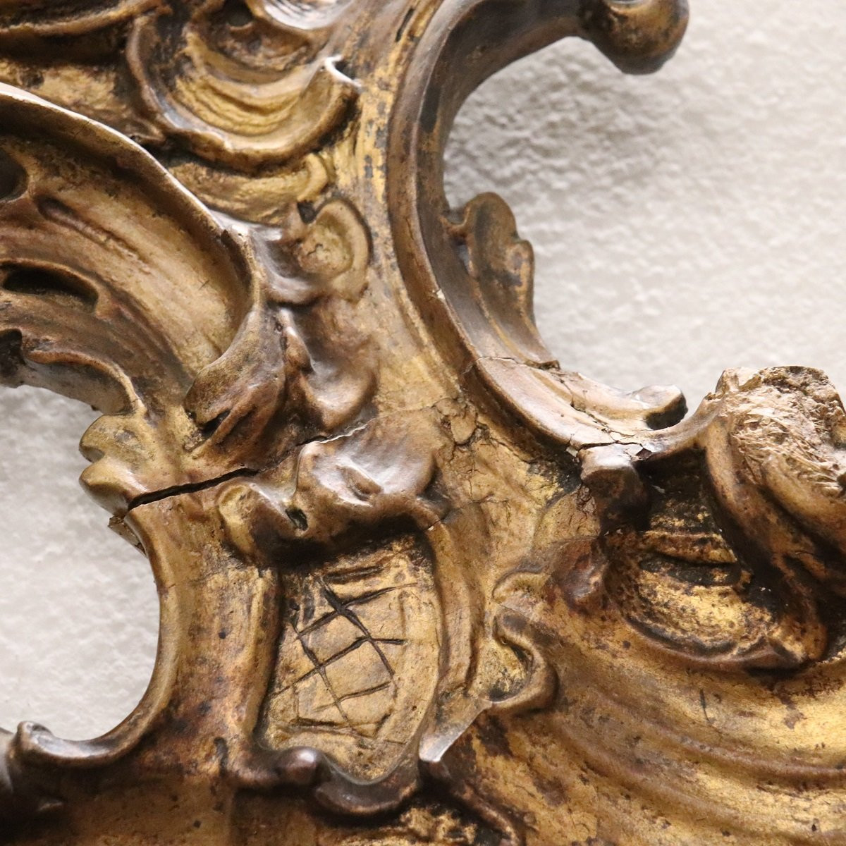 Grand miroir mural ancien, Italie, fin du XIXe siècle-photo-4