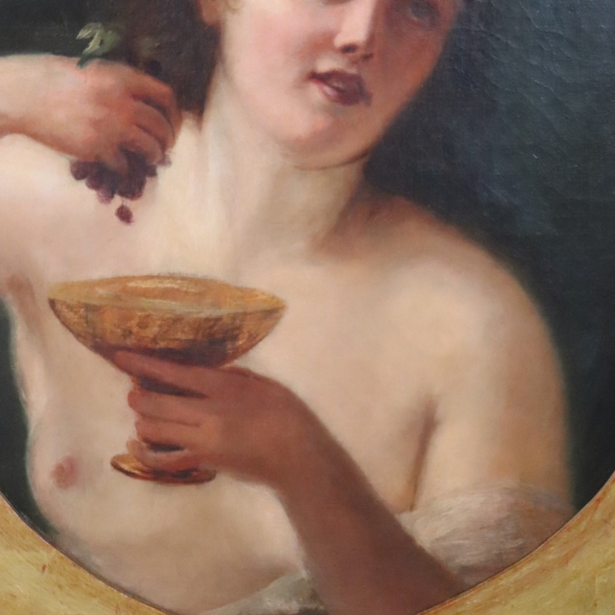 Mythological Figure Of Maenad, Oil Painting On Canvas, Italy 19th Century-photo-2