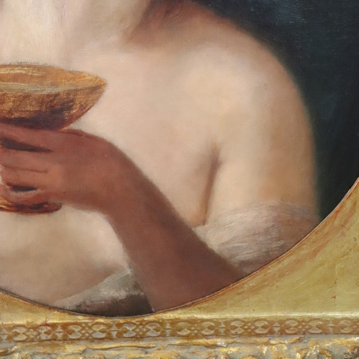 Mythological Figure Of Maenad, Oil Painting On Canvas, Italy 19th Century-photo-1