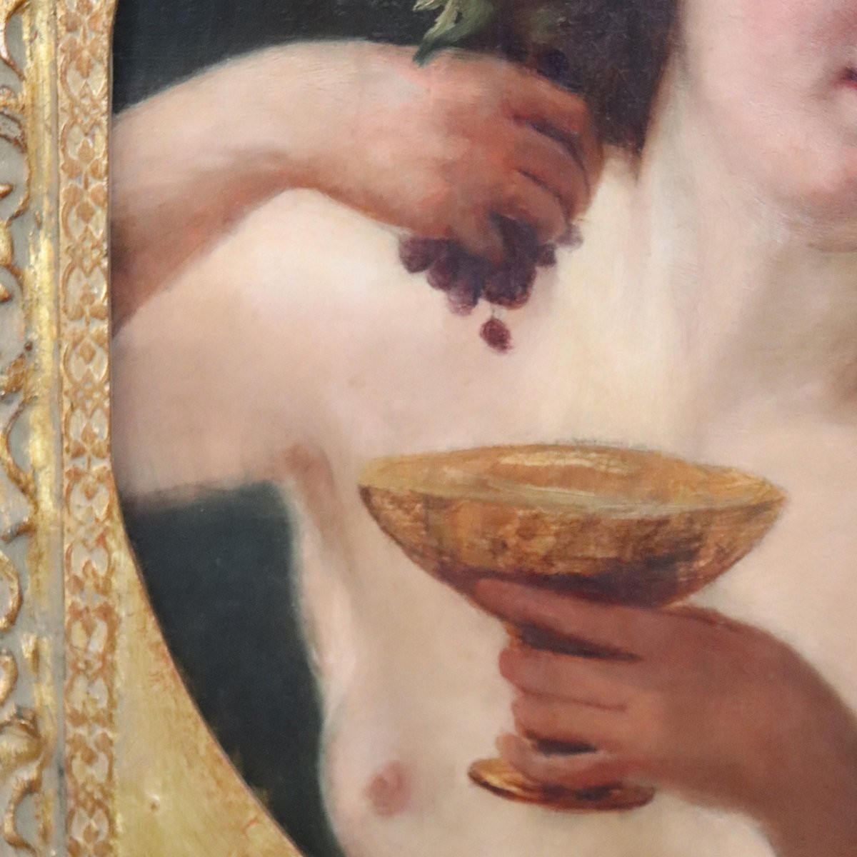 Mythological Figure Of Maenad, Oil Painting On Canvas, Italy 19th Century-photo-3