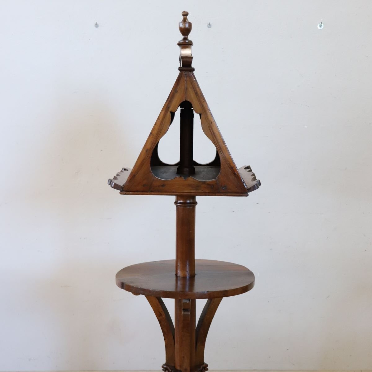 Antique Walnut Lectern, Italy, Early 19th Century-photo-2