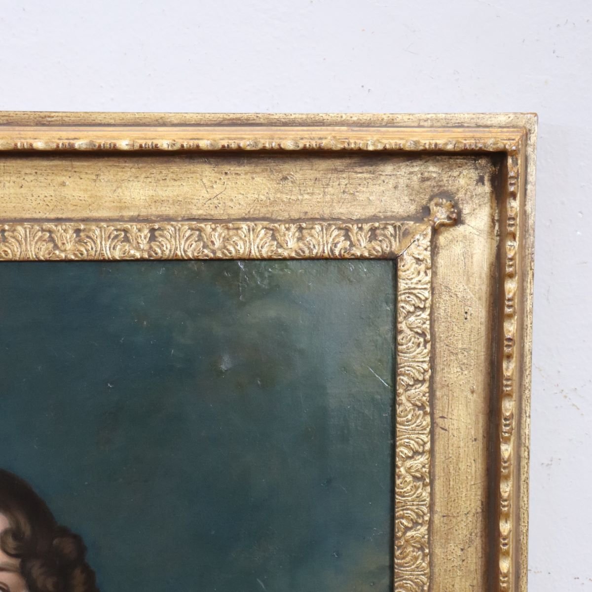 Portrait d'une jeune femme, peinture à l'huile sur toile, Italie, XIXe siècle-photo-5