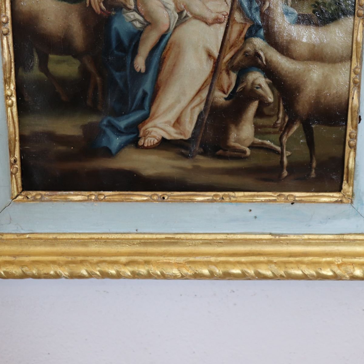 Marie la Bergère, signé Raphael Fogliardi et daté de 1795, peinture à l'huile sur toile-photo-4