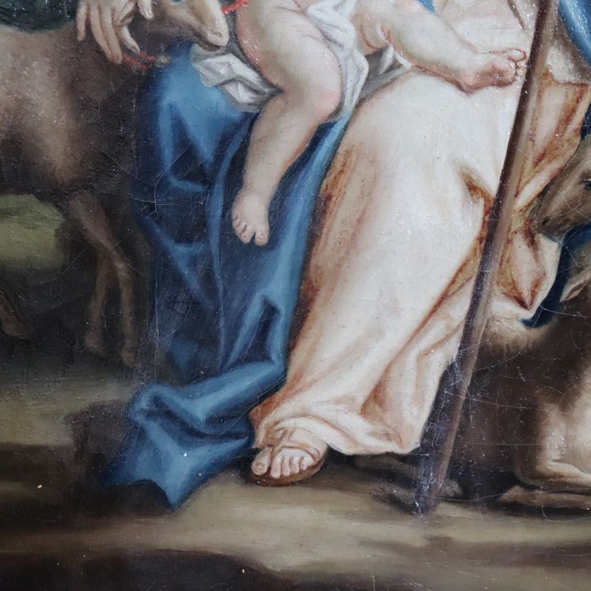 Marie la Bergère, signé Raphael Fogliardi et daté de 1795, peinture à l'huile sur toile-photo-6