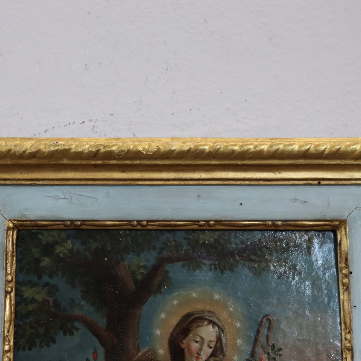 Marie la Bergère, signé Raphael Fogliardi et daté de 1795, peinture à l'huile sur toile-photo-7