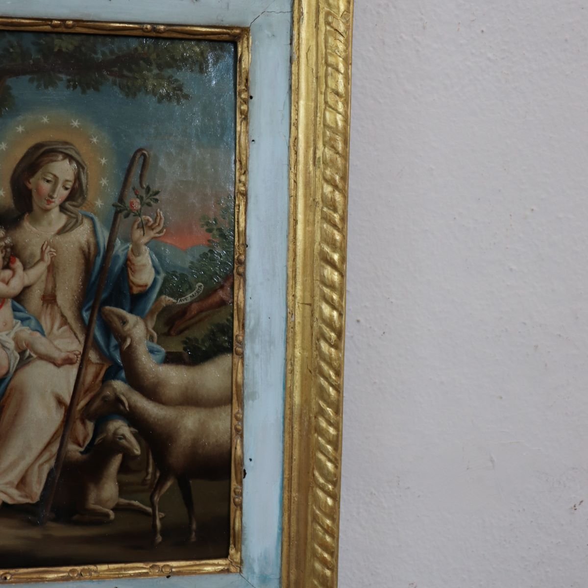 Marie la Bergère, signé Raphael Fogliardi et daté de 1795, peinture à l'huile sur toile-photo-8